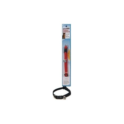 Collare elastico per gatti con campanellino, nero