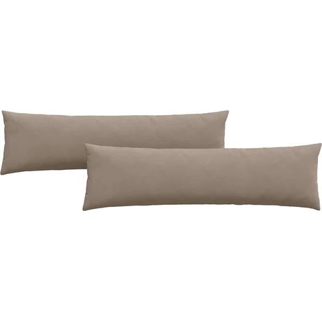 Maison Exclusive - Cojines de sofá 2 pcs Taupé 145 x 40 cm tela