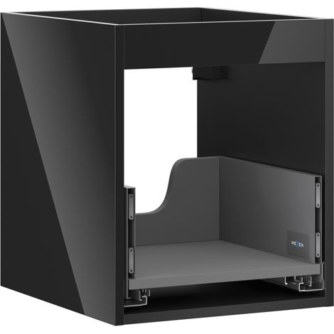 Mexen Box-A cuerpo del armario bajo lavabo 40 cm, 1 cajón, negro brillante - 91AX0-0400-470-1-70 (1/4)