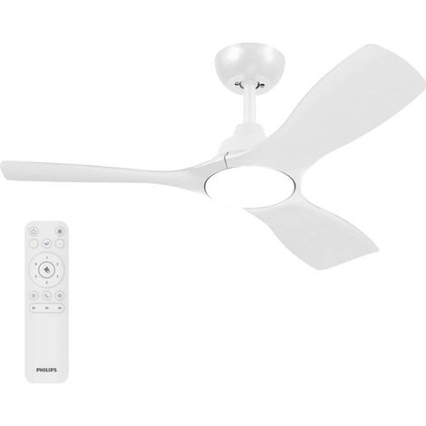 Ventilatore da soffitto - Philips - Pale fisse - Luce bianca regolabile - Bianco - telecomando incluso (1/5)