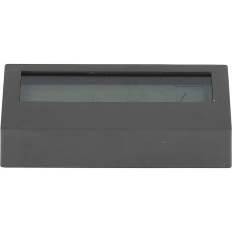 Horloge de chevet étudiante LCD transparente et créative, grand écran numérique multifonction avec météo (température et humidité), réveil électronique noir transparent (sans piles). (1/5)