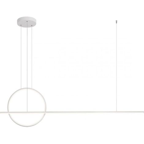 Lampadario moderno redo group giotto 01 1734 01 1847 led alluminio dimmerabile, tonalità luce 4000°k (luce naturale)