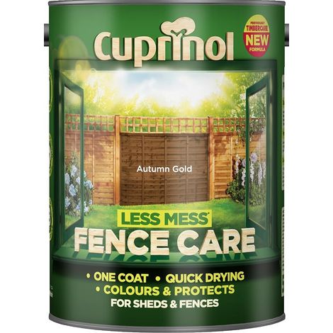 Cuprinol Less Mess Fence Care - Autumn Gold - 5L