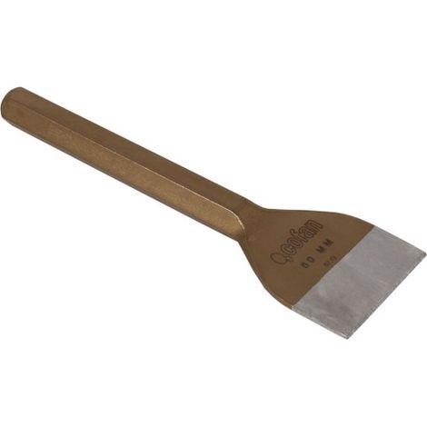 Cincel ancho para ladrillos en acero sin mango protector dos medidas disponibles                 Sin mango                                    60 x 220mm