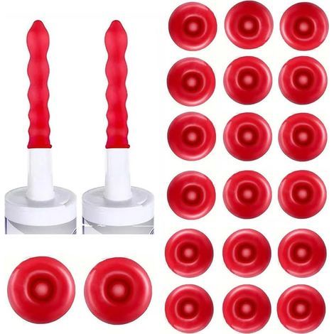 Lot 20 embouts latex rouge en silicone, capuchons d'étanchéité pour buses, avec outil spécial pour sceller efficacement vos applications (1/5)
