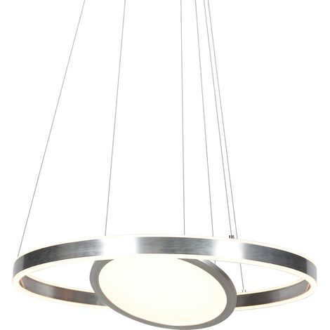 Lámpara colgante - acero - Ringlux - plástico metal - Ø 60cm - (1/4)