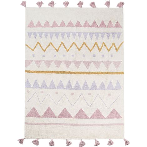 Kids Rug ZAYSAN Pink 140 x 200 cm Cotton