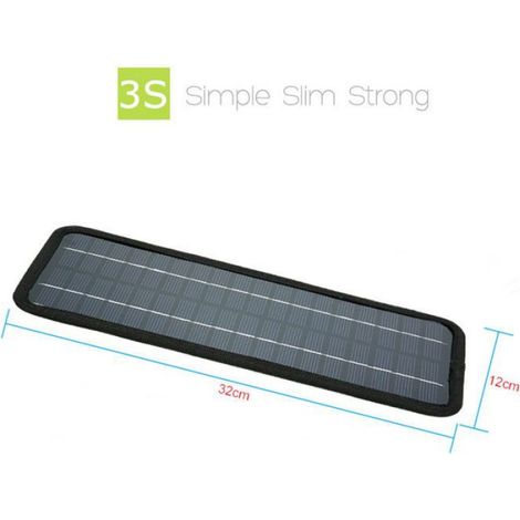 Panneau solaire, panneau solaire portable 18 V 20 W alimenté par batterie de secours pour voiture et bateau en plein air (1/5)