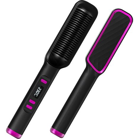Brosse Lissante - 80 À 230 °C - Écran LED - Arrêt Automatique Après 10 Min - Cordon Rotatif 360° - 1 Pièce (1/5)