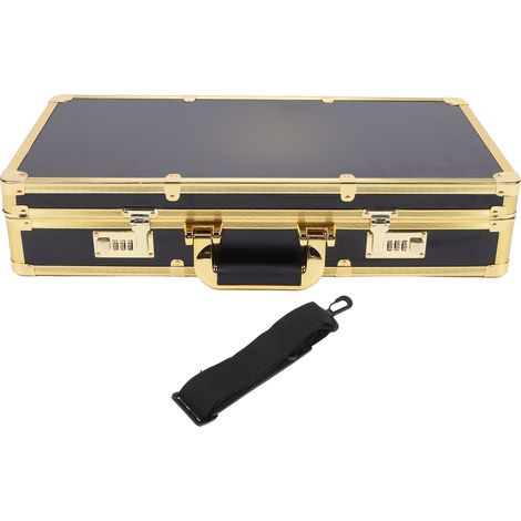 Mallette de Coiffure Portable pour Barbier, Boîte de Rangement Professionnelle avec Serrure à Code, Organisateur d'Outils de Salon, Étui Coffre Verrouillable (1/5)