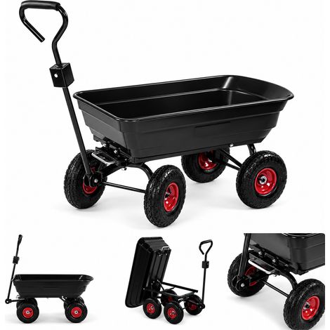 CARRO DE TRANSPORTE PARA JARDÍN 75L 300KG KD3127 (1/5)