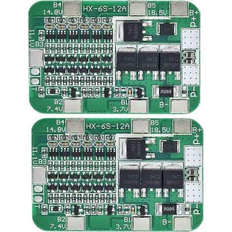 Kit de montage DIY pour module de batterie lithium-ion 18650 (2 pièces, 6S, 22,2 V, 12 A) (1/5)