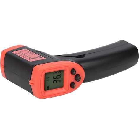 Thermomètre sans contact HW600, écran LCD, infrarouge, numérique, mesure de température (rouge) (1/5)