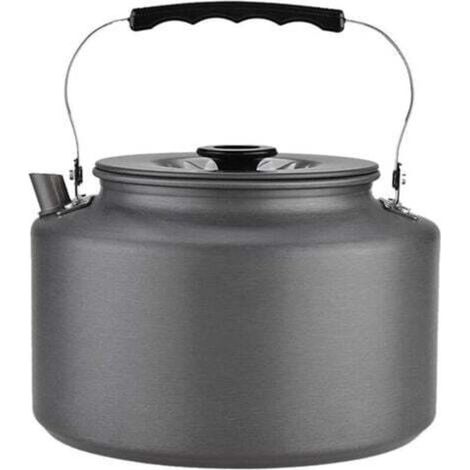 2L Camping Whistling Kettle, Aluminum Kettle, Induction Teapot, Tea Kettle, Outdoor Tea Kettle with Heat-Resistant Handle, BBQ Cooking Utensils (1/5)