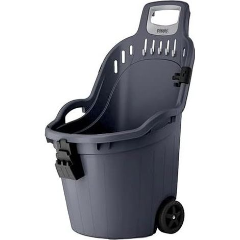 Stefanplast 76211 Helpy Cart Carriola da Giardino 50 lt 60 Kg Polipropilene colore Grigio Ferro (1/5)