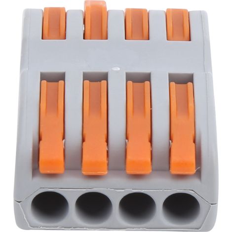 Packung mit 10 SPL-4 SPL Schnellverbindern - Verriegelbare flexible und starre Drahtverbinder (1/5)