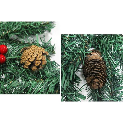 Weihnachtsgirlande mit LED-Beleuchtung, 1,8 m lange Rattangirlande, beleuchtete Weihnachtsdekoration für Zuhause und die Weihnachtsfeier (1/4)