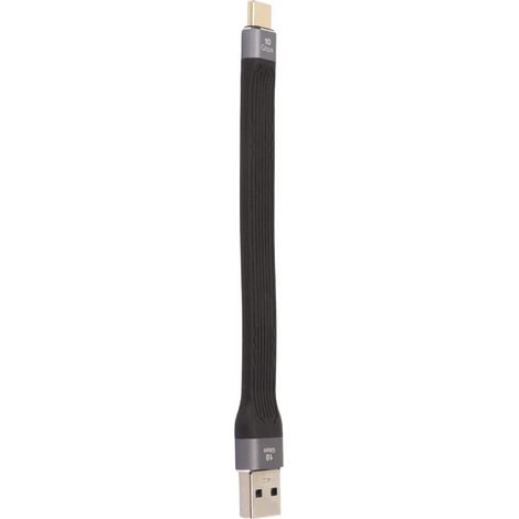 Câble adaptateur USB mâle vers USB-C mâle 10 Gbit/s haute vitesse USB 3.0 Gen2, câble de charge court USB-C vers USB-A (1/4)