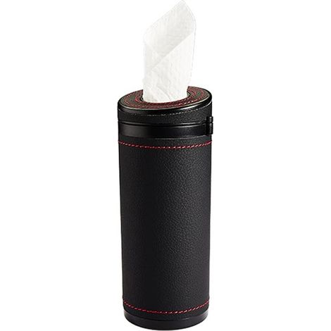 Boîte à mouchoirs multifonctionnelle en cuir pour la maison, boîte à mouchoirs pour voiture, intérieur de voiture, convient pour voiture, bureau, noir (1/4)