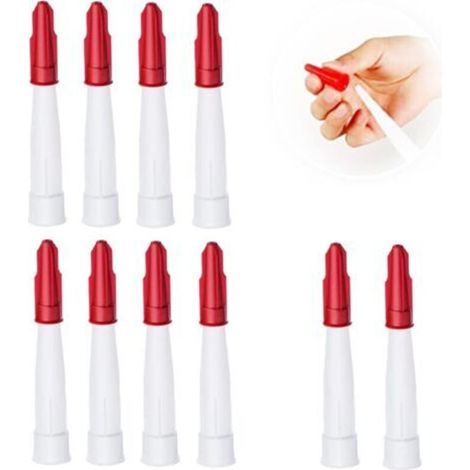 Sealing caps for caulking guns – Pack of 10 reusable silicone tips, compatible with standard nozzles