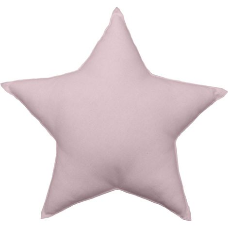 Coussin Déco Étoile "Lili" 40cm Vieux Rose