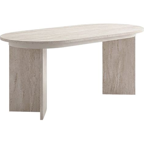 Ausziehbarer Esstisch aus Holz 160/200 cm "Sorell" - 8 Plätze - Travertin