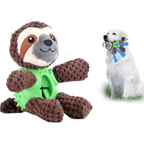 Jouet pour Chien en Peluche Interactif, Puzzle à Mâcher Crapaud avec Couinement pour Chiots Petits à Grands (1/5)
