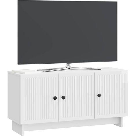Maison Exclusive - TV-Schränk Hochglanz Weiß 99 x 34,5 x 50 cm Ho