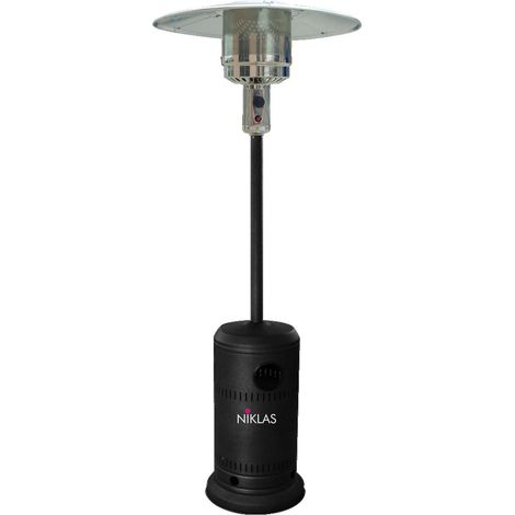 STUFA A GAS TERMOPATIO NERO RISCALDAMENTO PER ESTERNI GIARDINO 25 MC 13 KW 16590 (1/3)