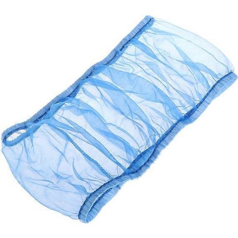 Filet de protection en nylon pour attrape-graines d'oiseaux, compatible avec les cages à oiseaux et les paniers (taille S, bleu). (1/5)