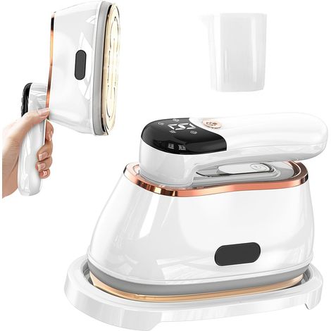 Vertikaler Dampfgarer 2 in 1, tragbar, 1200 W – Bügelgerät mit Keramikplatte, vertikales Dampfbügeln in 10 Sekunden, ideal für Zuhause und unterwegs