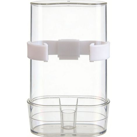 Mangeoire automatique pour perroquets, abreuvoir Transparent en acrylique, distributeur de nourriture pour oiseaux suspendu pour Cage grande taille (1/5)
