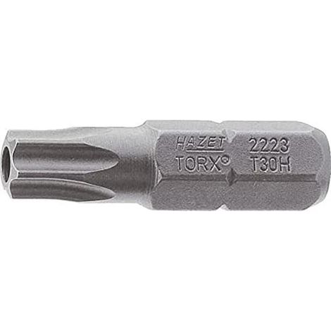 Embout-tournevis hexagone massif 1/4'' torx tamper résistant Taille T 7 H longueur 25 mm