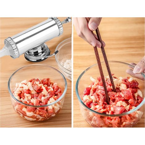 Machine à saucisses en alliage d'aluminium 2 LB pour usage domestique - Kit de remplissage de viande (1/5)
