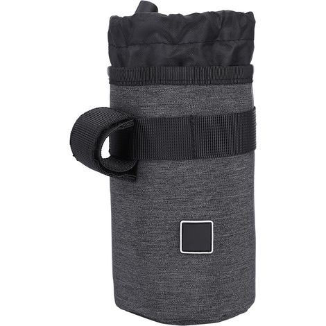 Portable Sac Porte-Bidon Isotherme pour Vélo, Support Bouteille Eau Cycle (Gris Foncé) (1/5)