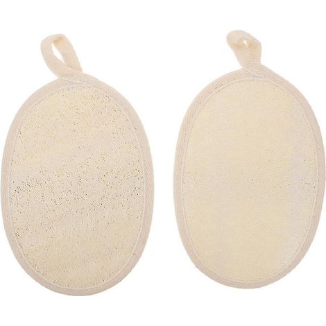 Lot de 2 éponges de luffa pour le dos (1/3)