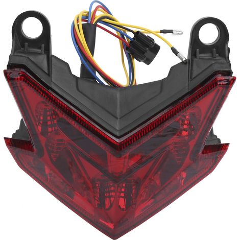 Feu arrière LED moto intégré dans le garde-boue pour KAWASAKI Z800/ZX6R 2013-2015 (Rouge) (1/5)