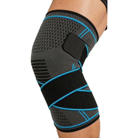 Genouillère Double - Sangles Réglables - Manchons de Compression - Soulage Douleur et Ménisque - Taille XL (60-75 kg) - 1 Paire (1/5)