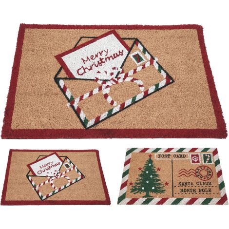 Zerbino natalizio 59x39cm - marrone fantasia assortita
