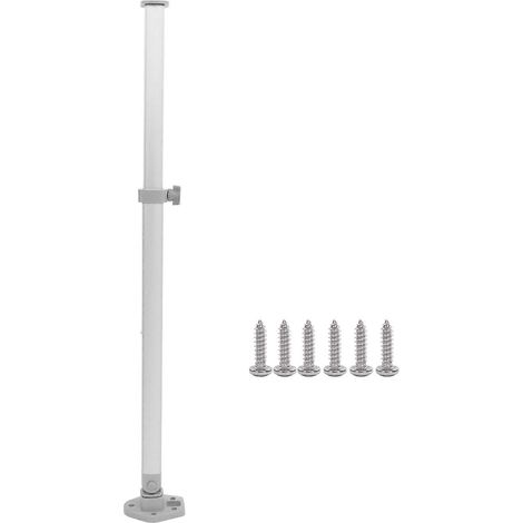 Pieds de table réglables en hauteur de 510 à 760 mm, support réglable en hauteur, télescopique et pliable, adaptés aux camping-cars, aux fourgons aménagés, aux bateaux et aux yachts. (1/5)