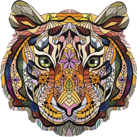 Tapis de Sol, Mystic Wilderness 120x120cm, intérieur et extérieur, Lavable (1/5)