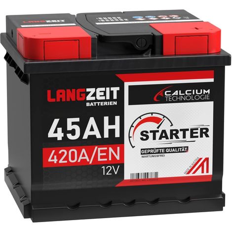 Langzeit Starter Autobatterie 45Ah 12V