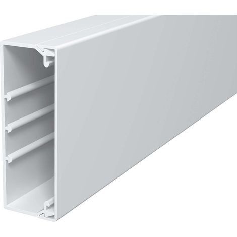 OBO Bettermann Vertr Wand+Deckenkanal m.Obert. 40x110mm,PVC WDK40110RW 2 Stk (1/3)