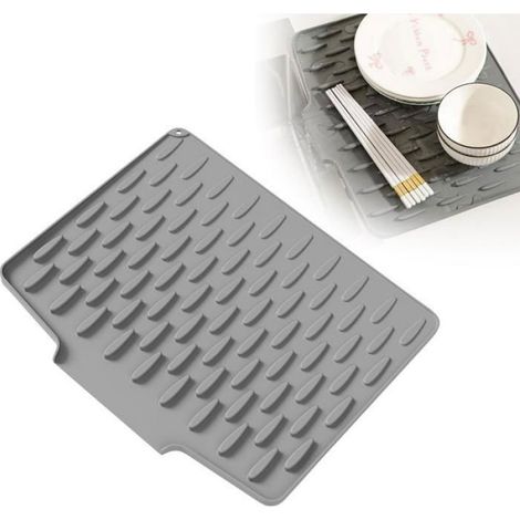 Tapis De Séchage En Silicone - Résistant À La Chaleur Jusqu'à 230 °C - Pour Comptoir Cuisine - Non Glissant - 1 Pièce (1/5)