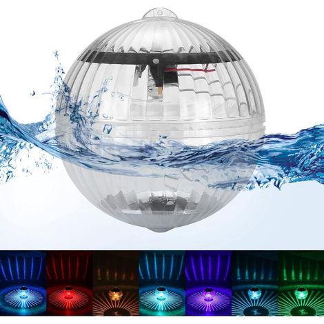 Solar schwimmende Teichleuchte, wasserdichte Schwimmbadbeleuchtung, Gartenleuchte, LED-Schwimmbadbeleuchtung, Teichdekoration für den Außenbereich für Garten, Hof, Schwimmbad