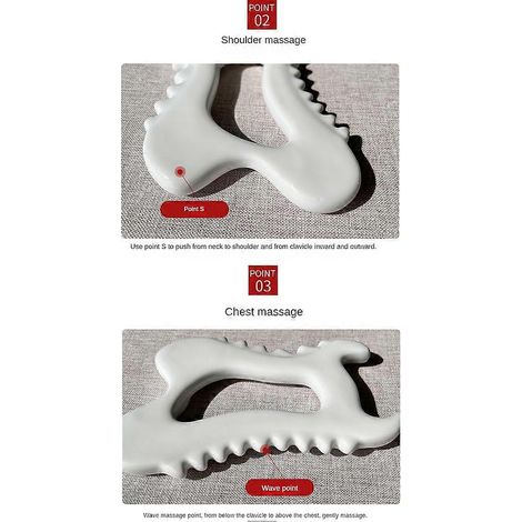Outils Guasha pour le visage : masseur facial Guasha, raclette en céramique pour lifting, amincissement, réduction des poches, remodelage corporel (1/5)