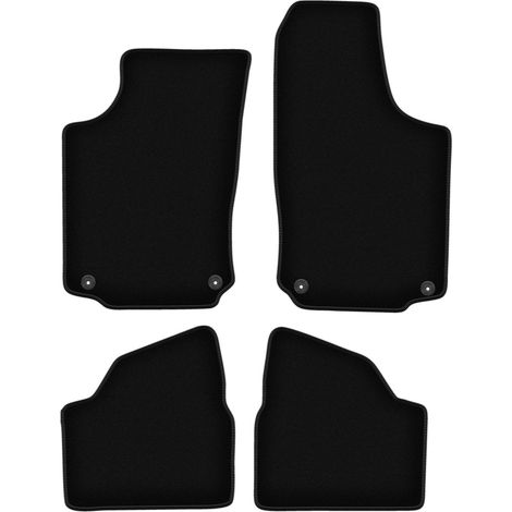 Alfombrillas de terciopelo negro BASIC para Opel Corsa C hatchback (2000-2006) (1/5)