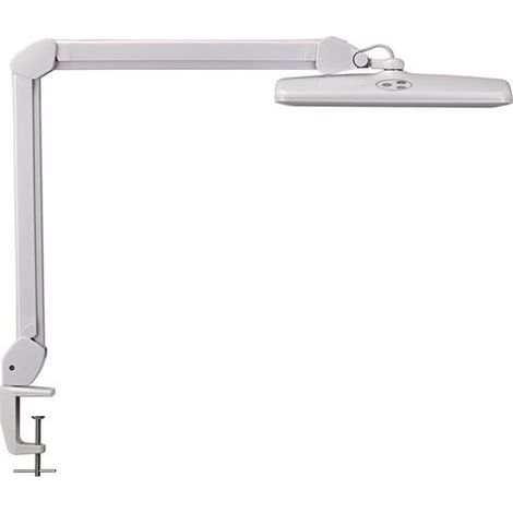 Lámpara de escritorio metal/plástico blanco H.515mm pie de sujeción LED MAUL (1/3)