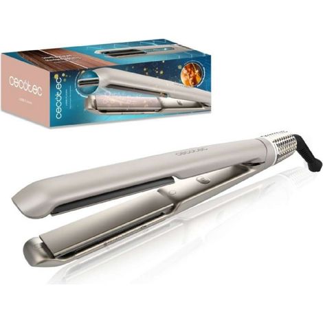 Cecotec Fer à Lisser Étroit Lisse Plasma. 45W, Revêtement en Céramique, Technologie Plasma, Plaques Flottantes 3D