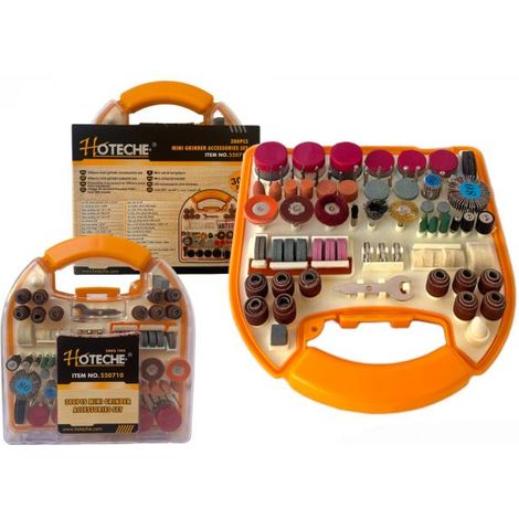 KIT 300 PZ ACCESSORI MINI TRAPANO DREMEL TRAPANO SET FRESE CON VALIGETTA (1/5)
